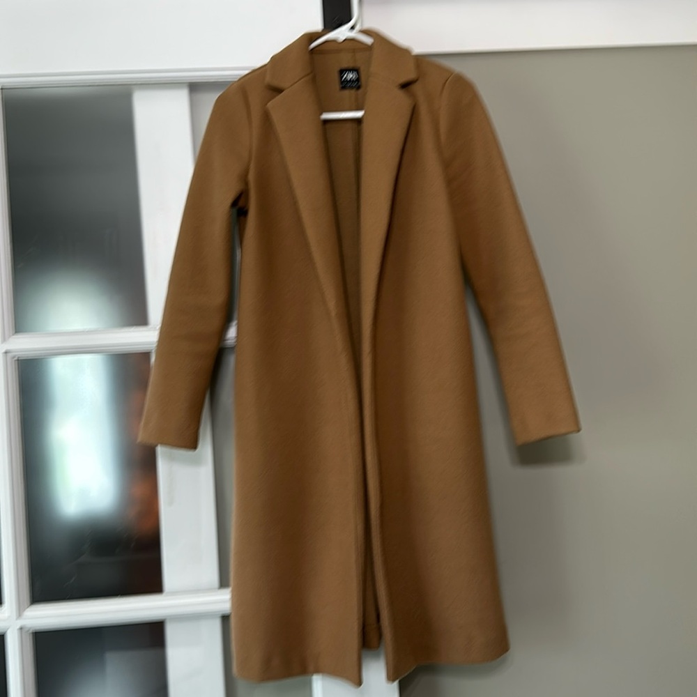 Zara Camel Coat Size Small